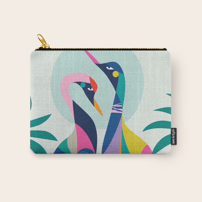 Rainbow Geese Carry All Pouch Gallery Image 1