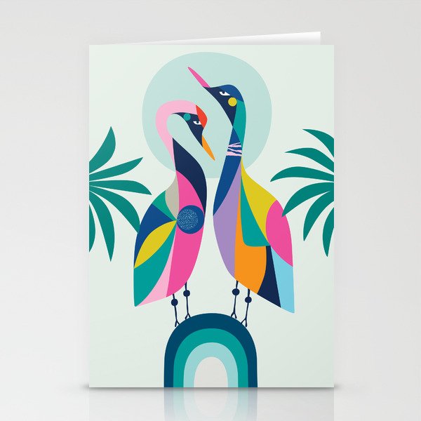 Rainbow Geese Stationery Card Gallery Image 2