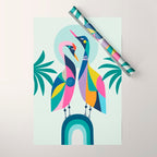 Rainbow Geese Wrapping Paper Gallery Image 1