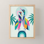 Rainbow Geese Mini Art Print Gallery Image 1