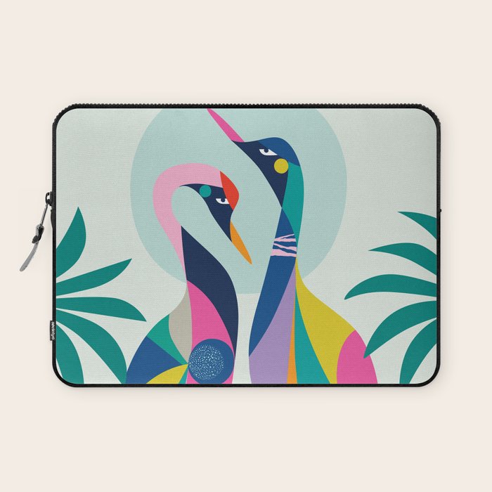 Rainbow Geese Laptop Sleeve Gallery Image 1