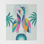 Rainbow Geese Throw Blanket Gallery Image 2