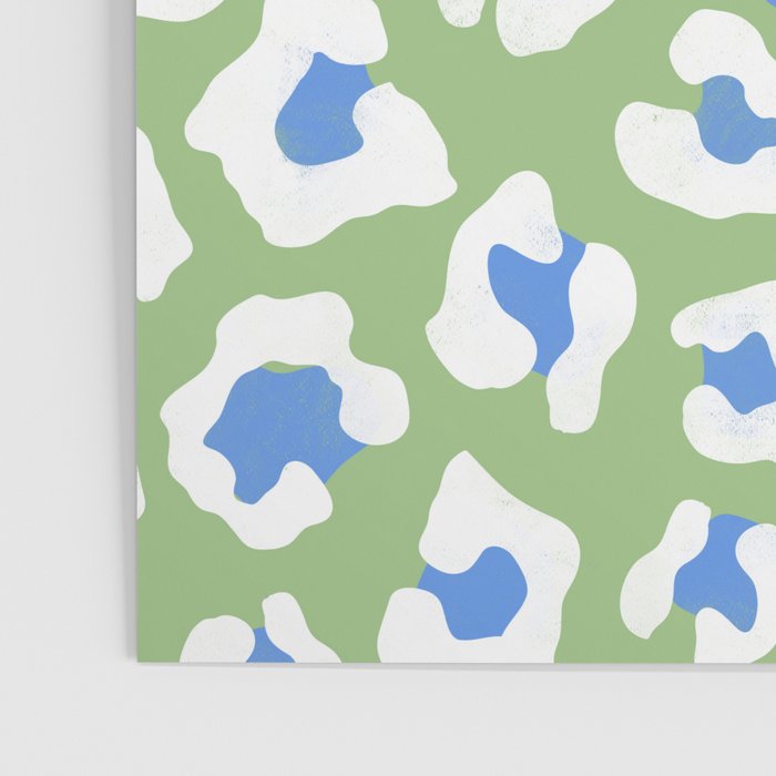 Dopamine Decor Leopard Print Blue And Green Poster Gallery Image 3