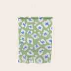 Dopamine Decor Leopard Print Blue And Green Wall Hanging Gallery Image 1