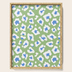 Dopamine Decor Leopard Print Blue And Green Serving Tray Gallery Image 1