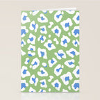 Dopamine Decor Leopard Print Blue And Green Stationery Card Gallery Image 2