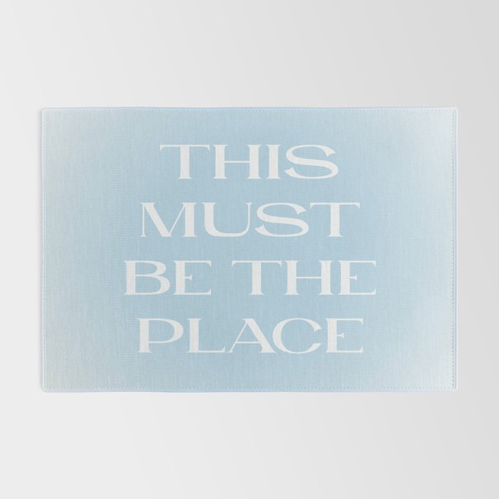 This Must Be The Place Baby Blue Rug Gallery Image 2