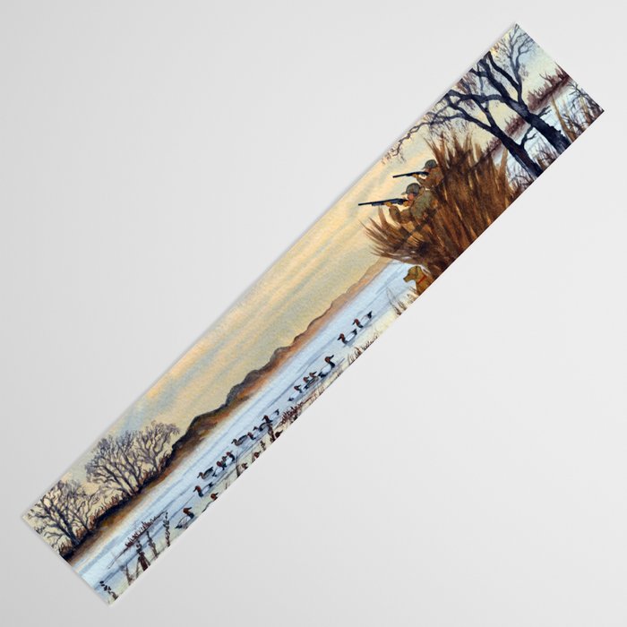Duck Hunting Season Begins For The Canvasback Table Runner Gallery Image 3