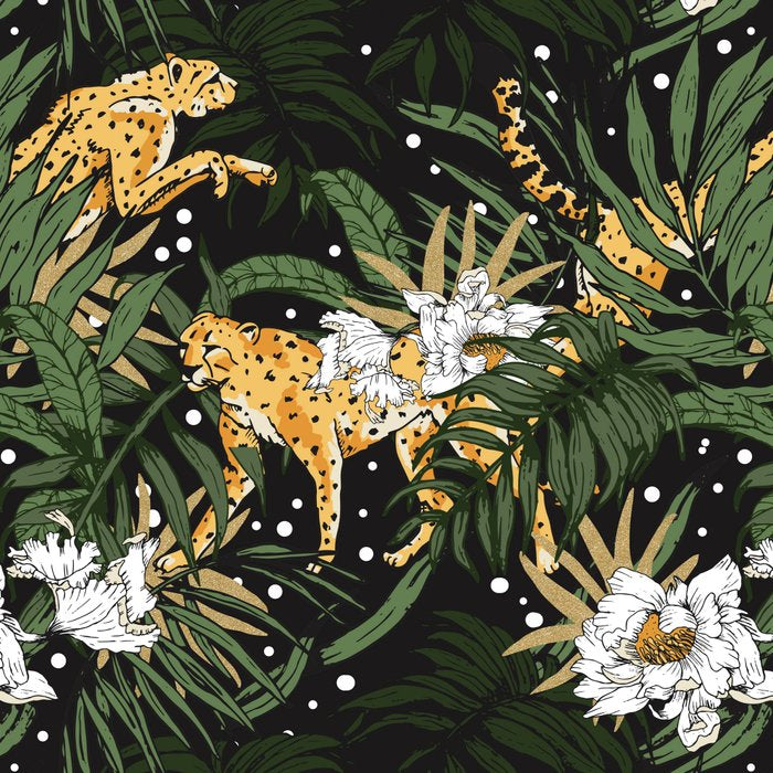Cheetah in the glamorous nocturnal jungle Coffee Mug Gallery Image 2