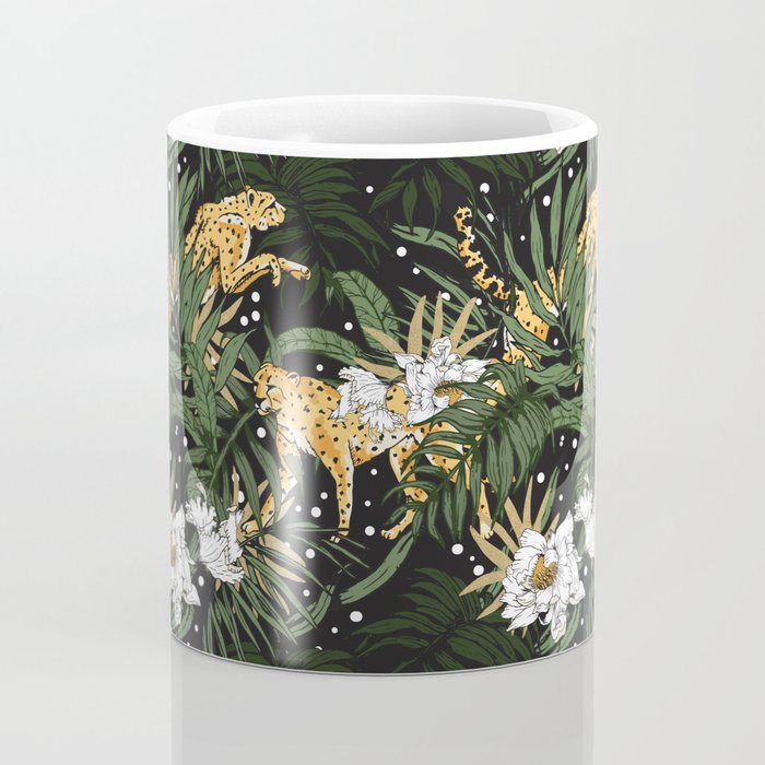 Cheetah in the glamorous nocturnal jungle Coffee Mug Gallery Image 4