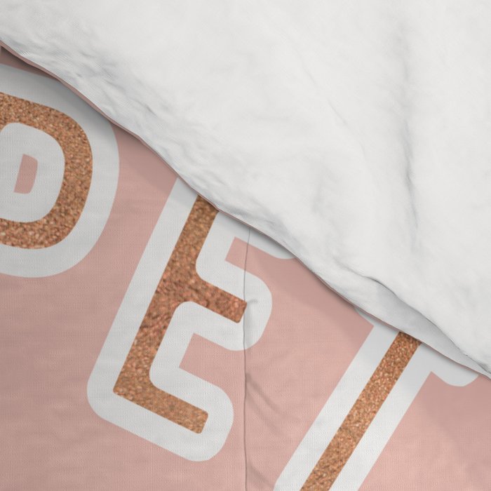 Can I Pet Your Dog - Rose Gold & Blush Palette Comforter Gallery Image 4
