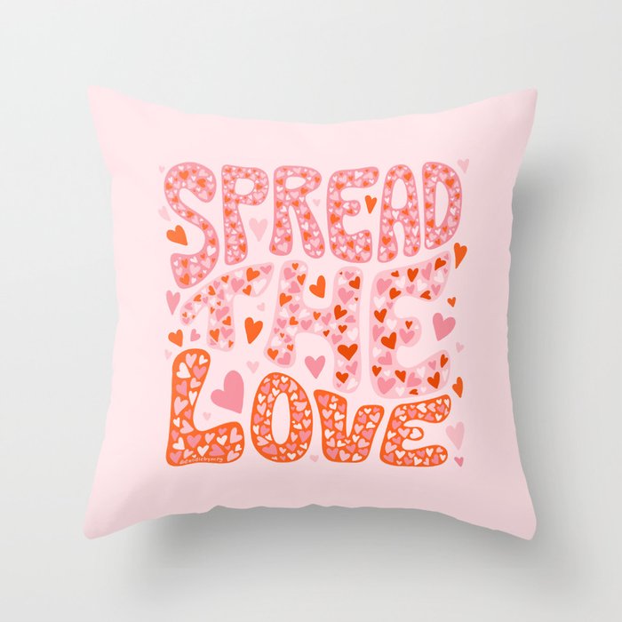 Spread the Love Throw Pillow Gallery Image 1