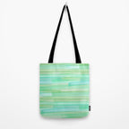Abstract Watercolor Waves in Ocean Teal Tote Bag Gallery Image 2