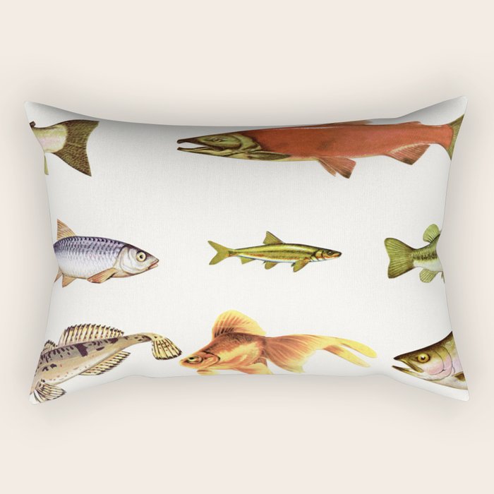 Fishing Line Rectangular Pillow Gallery Image 1