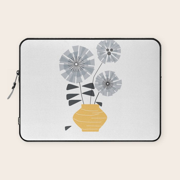 Midcentury Floral  Laptop Sleeve Gallery Image 1