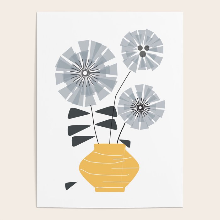 Midcentury Floral  Poster Gallery Image 4