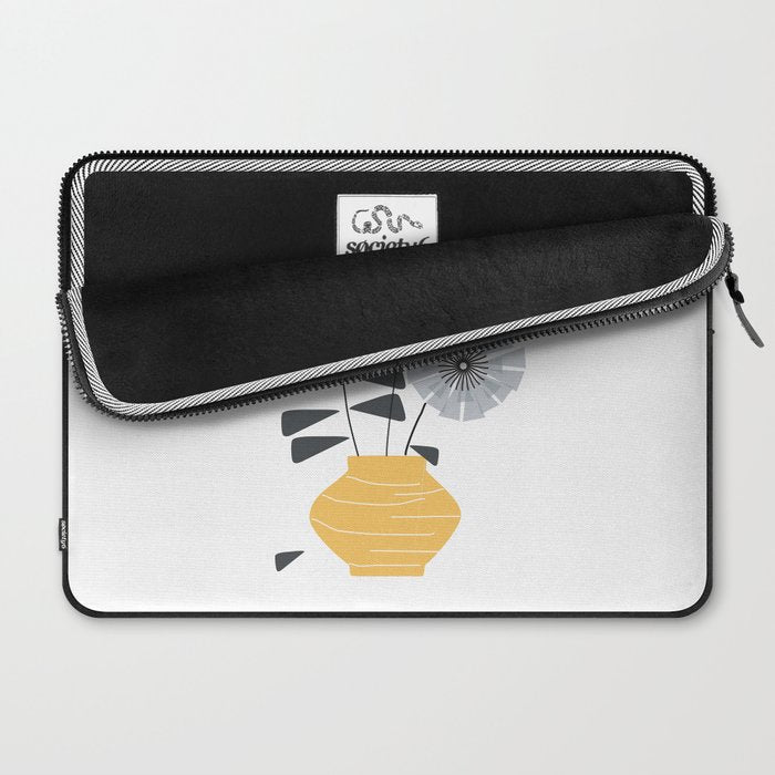 Midcentury Floral  Laptop Sleeve Gallery Image 2