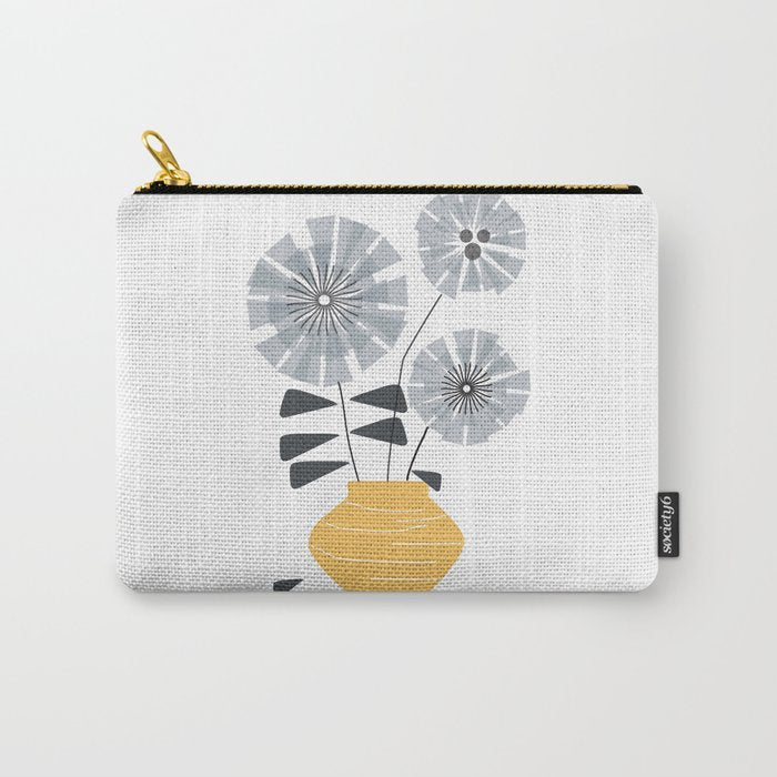 Midcentury Floral  Carry All Pouch Gallery Image 1