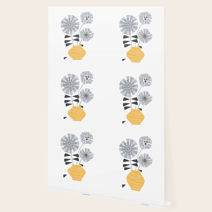Midcentury Floral  Wallpaper Gallery Image 2