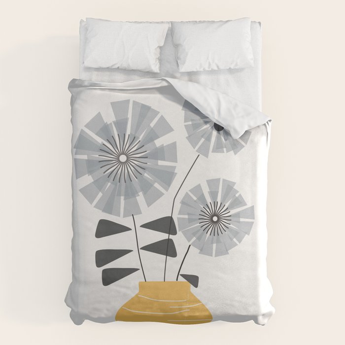 Midcentury Floral  Duvet Cover Gallery Image 6