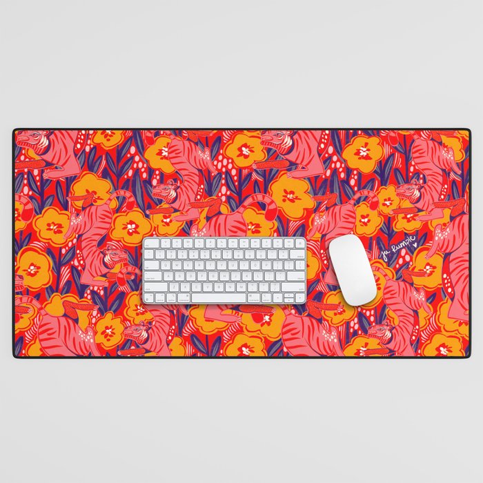 Golden Tiger Desk Mat Gallery Image 1