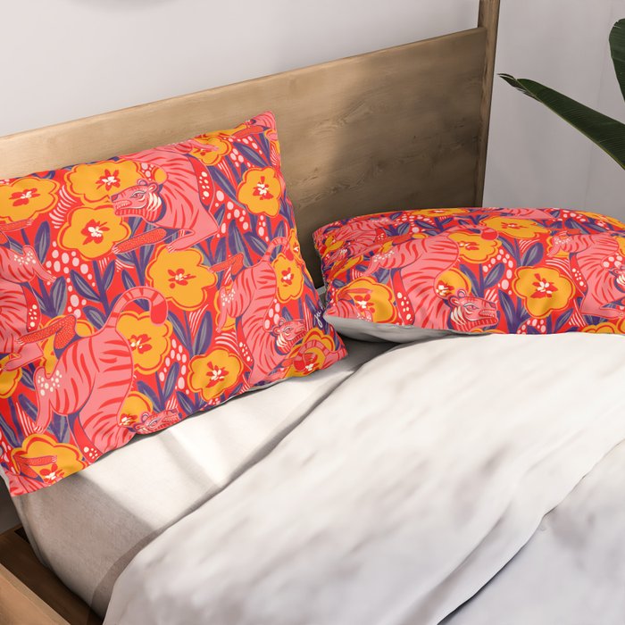 Golden Tiger Pillow Sham Gallery Image 2