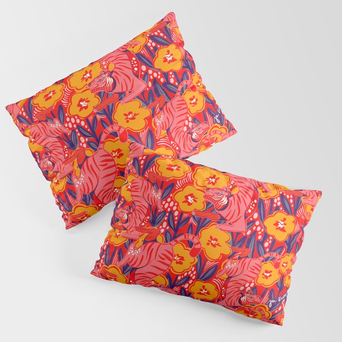 Golden Tiger Pillow Sham Gallery Image 3