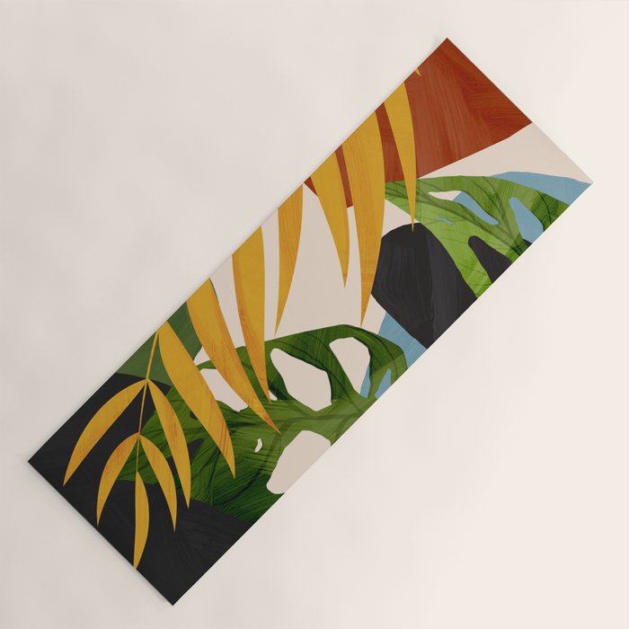 Abstract Tropical Art 2 Yoga Mat Gallery Image 1