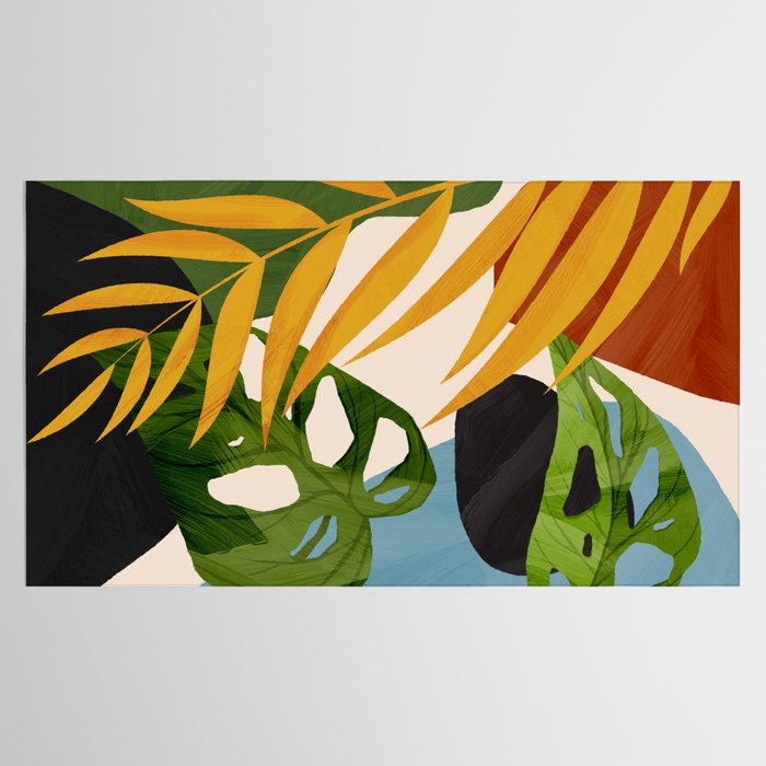 Abstract Tropical Art 2 Tablecloth Gallery Image 2