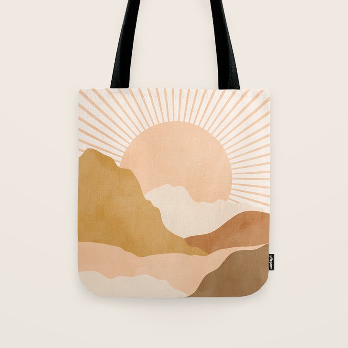 Warm Color Hills Tote Bag Gallery Image 1