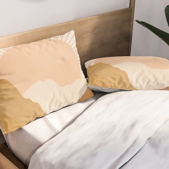Warm Color Hills Pillow Sham Gallery Image 2