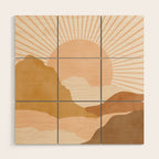 Warm Color Hills Wood Wall Art Gallery Image 1