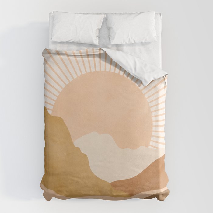 Warm Color Hills Duvet Cover Gallery Image 1