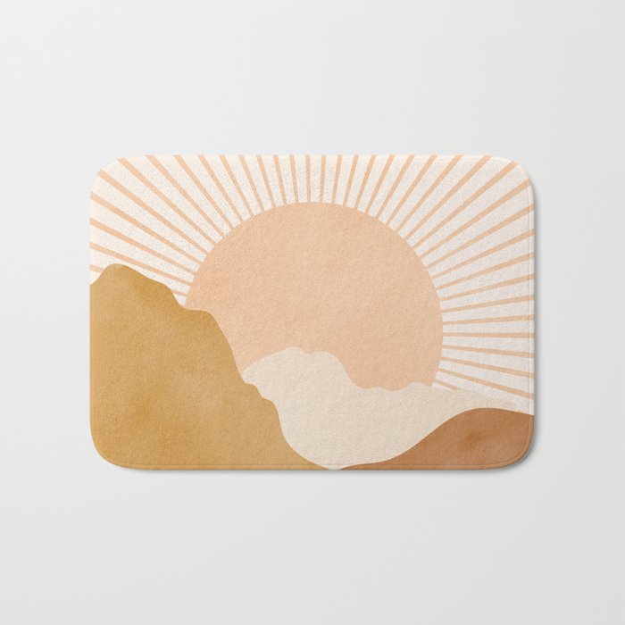 Warm Color Hills Bath Mat Gallery Image 1
