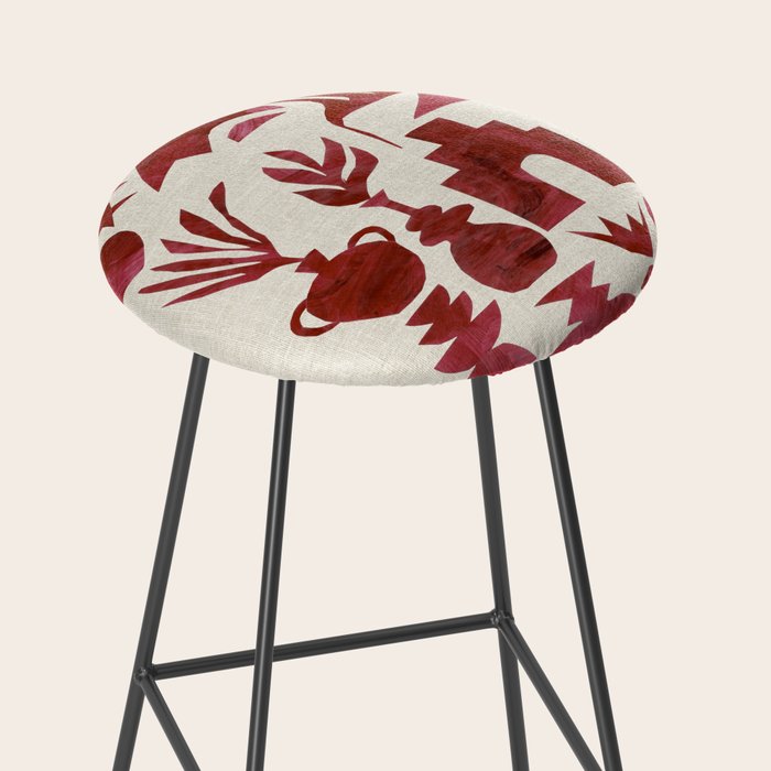 Crimson Village Stool Gallery Image 2