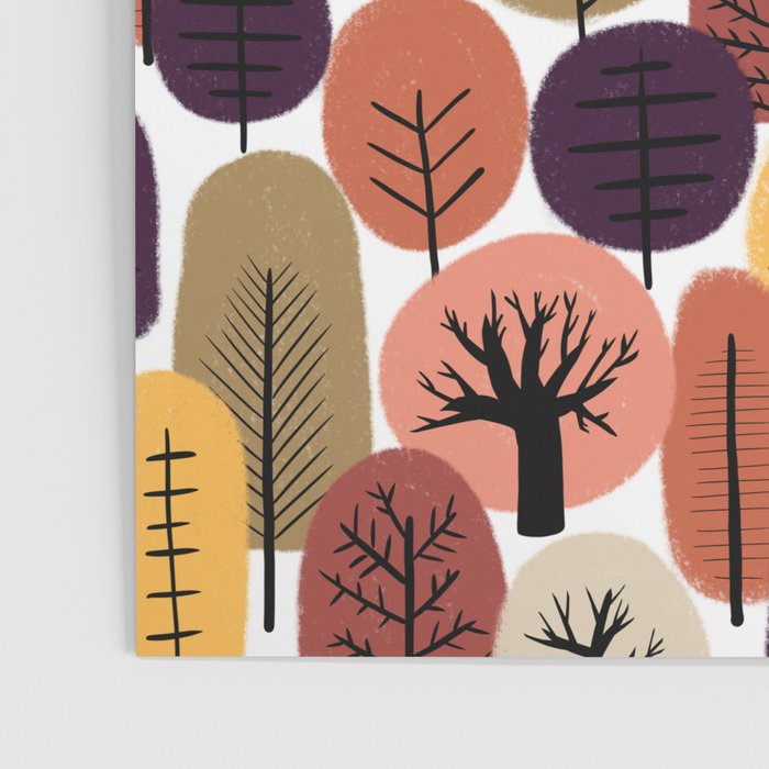 Autumn Trees Pattern Poster Gallery Image 3