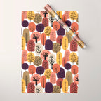 Autumn Trees Pattern Wrapping Paper Gallery Image 1