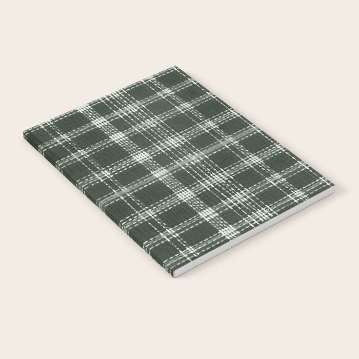 Fall Green Rustic Plaid Notebook Gallery Image 1