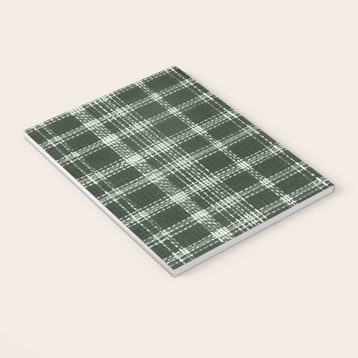Fall Green Rustic Plaid Notebook Gallery Image 3