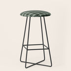 Fall Green Rustic Plaid Stool Gallery Image 1
