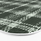 Fall Green Rustic Plaid Bath Mat Gallery Image 3