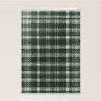 Fall Green Rustic Plaid Stationery Card Gallery Image 2