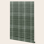 Fall Green Rustic Plaid Wallpaper Gallery Image 2