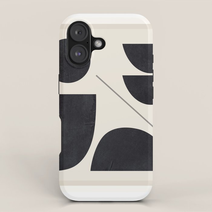 Modern Abstract Minimal Shapes 221 iPhone Case Gallery Image 1