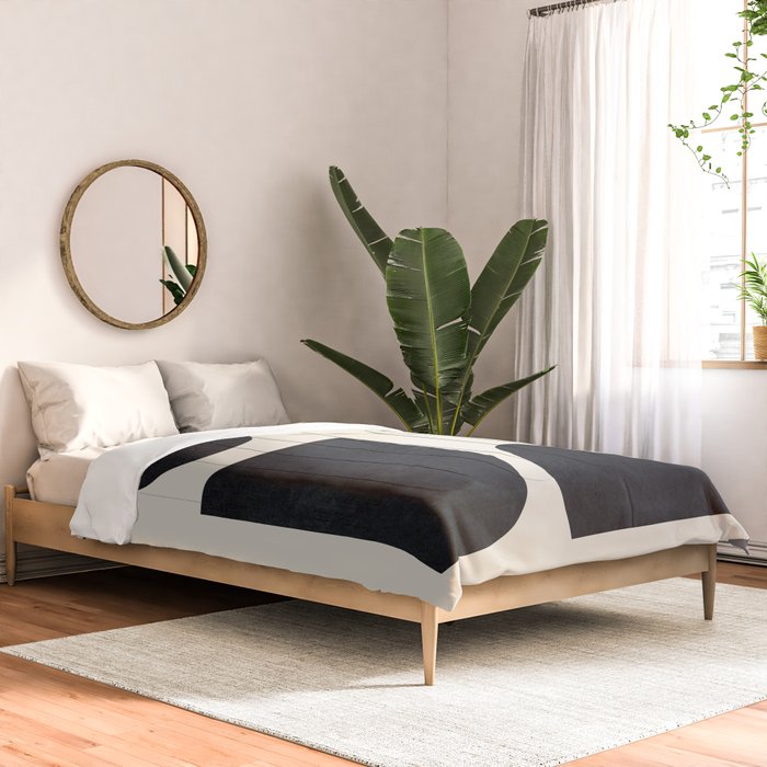 Modern Abstract Minimal Shapes 221 Comforter Gallery Image 2