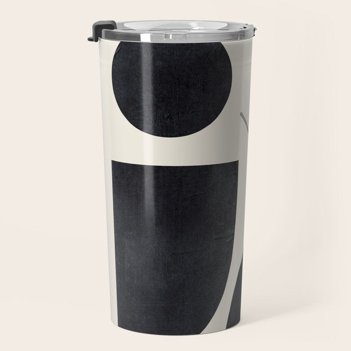 Modern Abstract Minimal Shapes 221 Travel Mug Gallery Image 3