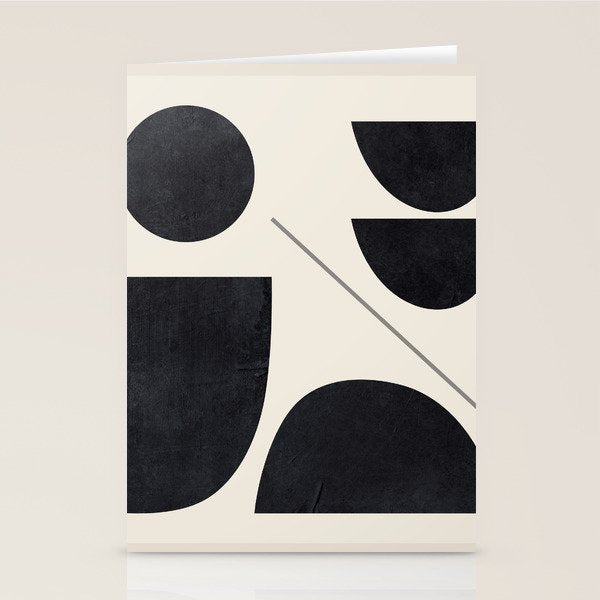 Modern Abstract Minimal Shapes 221 Stationery Card Gallery Image 2
