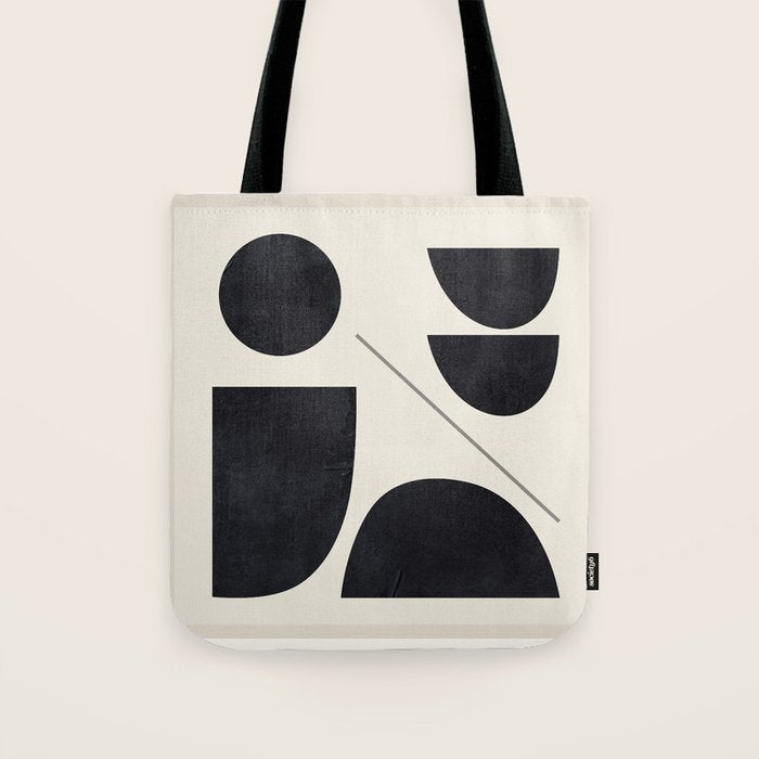 Modern Abstract Minimal Shapes 221 Tote Bag Gallery Image 1
