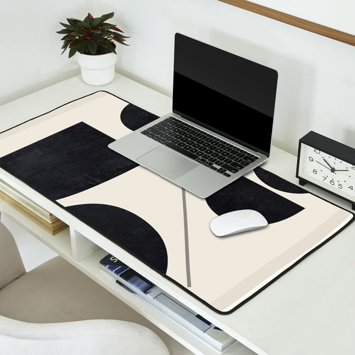 Modern Abstract Minimal Shapes 221 Desk Mat Gallery Image 2