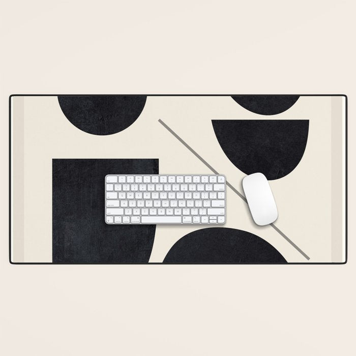 Modern Abstract Minimal Shapes 221 Desk Mat Gallery Image 1